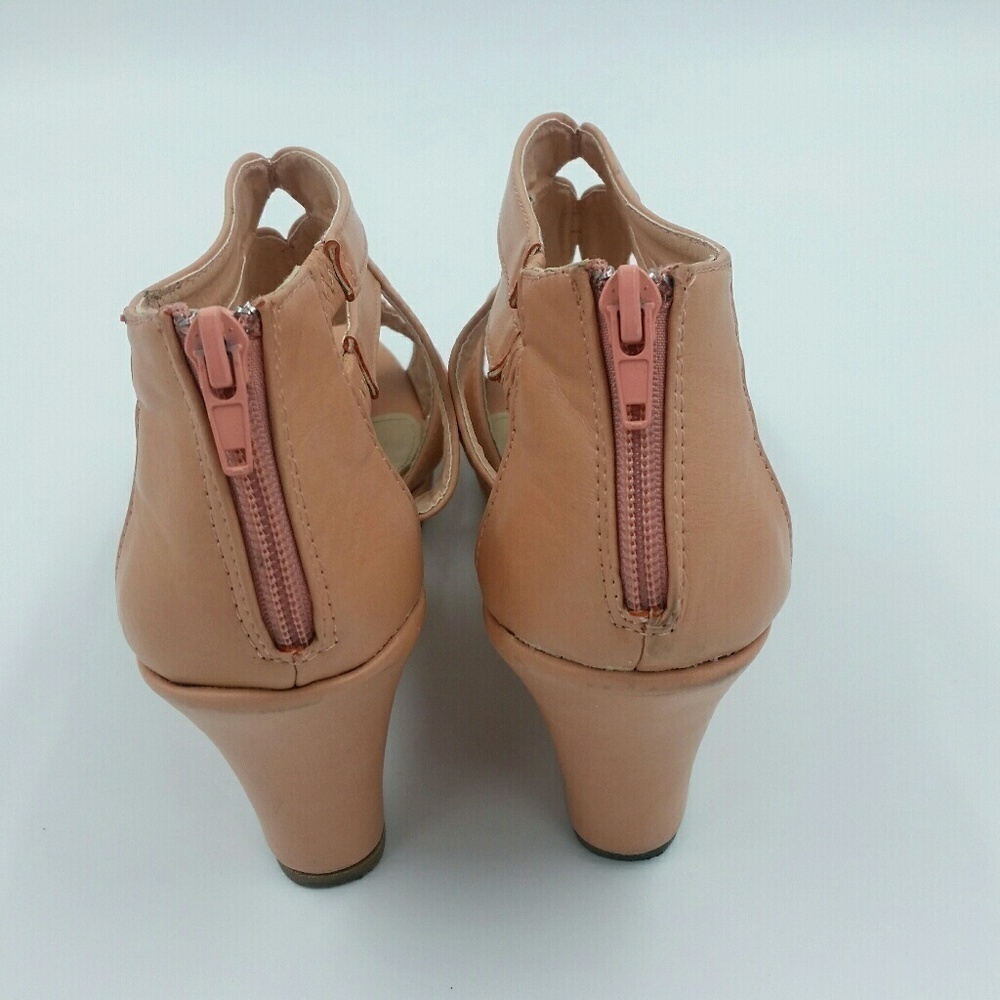 TOP MODA l Wedge Sandal Zip Back - Picture 5 of 6